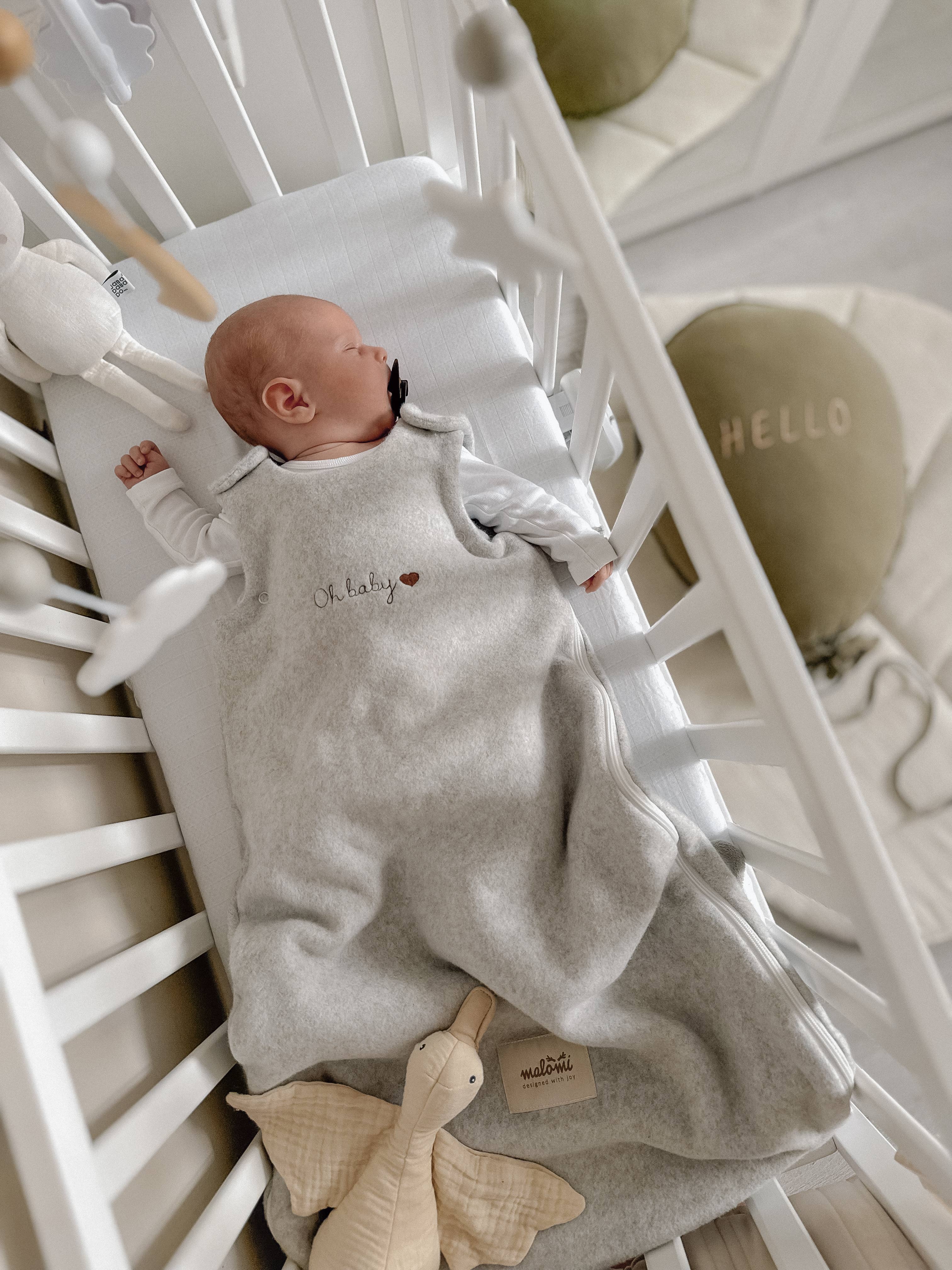 Malomi Kids - Wholesale Sleepsack - Baby - SLEEPING BAG ORGANIC FLEECY GREY1