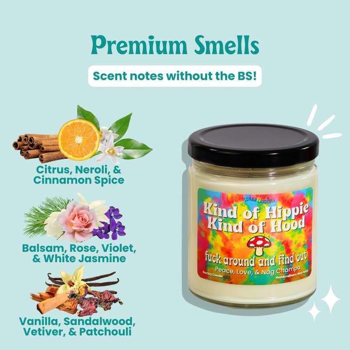 Lunar Landings - Wholesale Jar/Filled Candle - Nag Champa Soy Candle