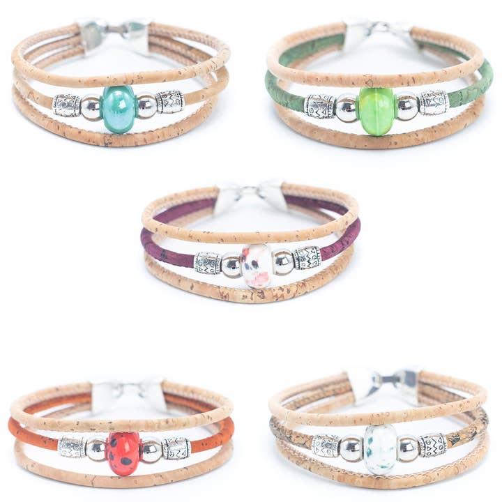 Pulsera de corcho natural con cuentas BR-279-MIX-5 y otras tendencias de Resultados para abalorios zamak al por mayor. Devoluciones gratuitas y condiciones de pago a 60 días en Faire en Faire.