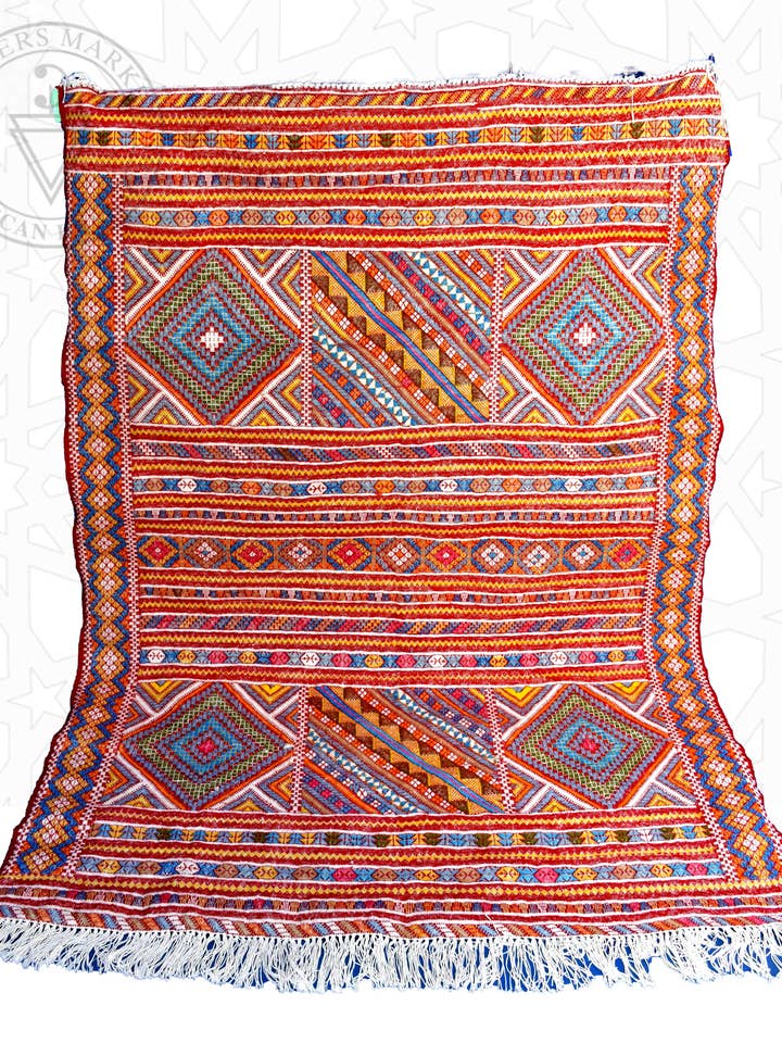 Flatweave kilim Moroccan rug for wholesale by Berbers Market
