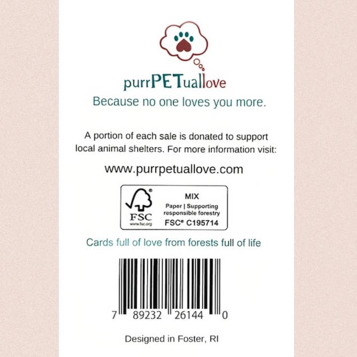 purrPETuallove - Wholesale Everyday Greeting Card - Cuddles - Pit Bull