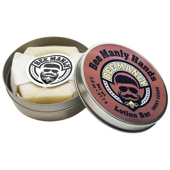 Honey House Naturals - Wholesale Solid Lotion - Bee Manly Hands Lotion Bar