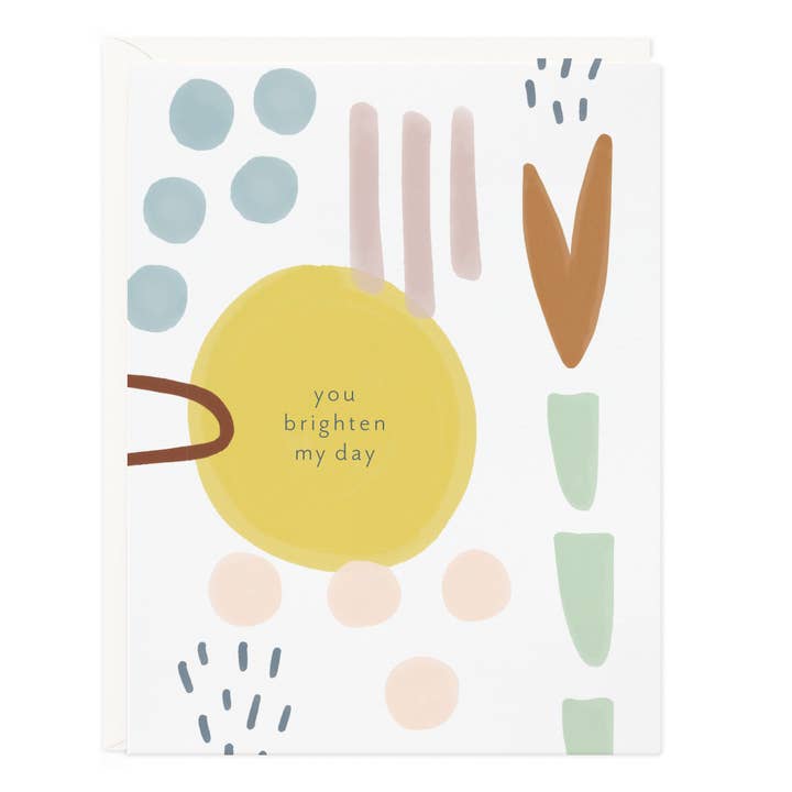 You Brighten My Day Card for wholesale by Ramona & Ruth