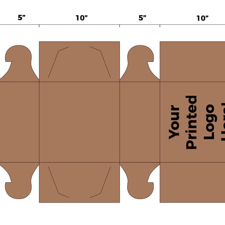 Kis Paper - Wholesale Gift Box - Custom Print Kraft Bakery Box 10x10x5 inches3