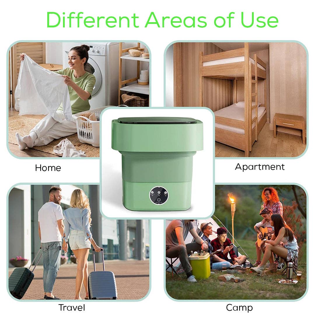 Mtistanbul LTD – wholesale Kitchen appliance – Mini Foldable Washing Machine – Perfect for Travel & Camping - Compact & Easy for Small Spaces6
