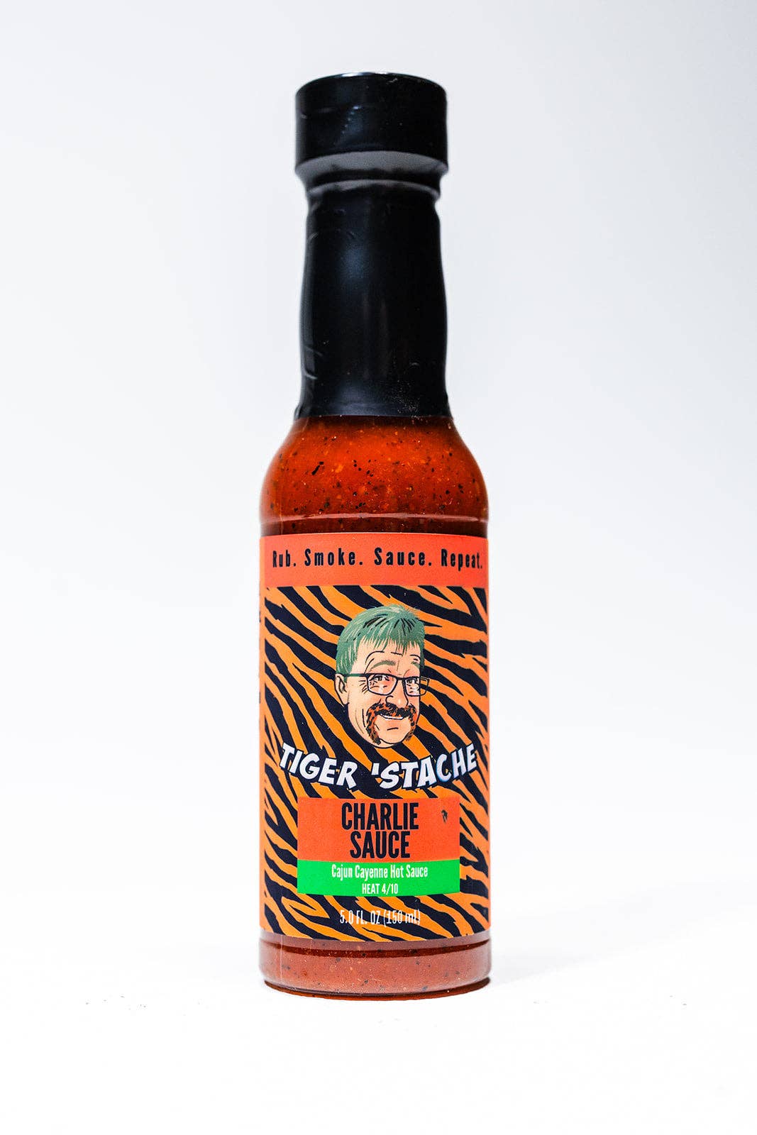 Tiger'Stache - Wholesale Hot Sauce - Charlie Sauce - Cajun Cayenne Hot Sauce