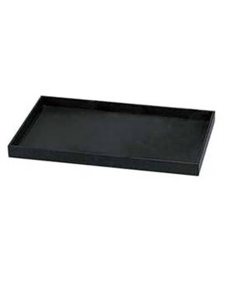 Large Black Faux Leather Open Top Tray for wholesale by Store Supply Warehouse