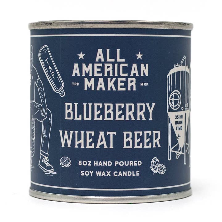Blaubeer-Weizenbier-Kerze für den Großhandel von All American Maker