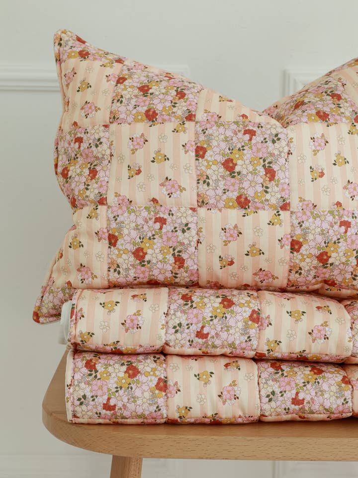 Cotton Quilted Bedding Set for Children “Spring Garden” – Patchwork Design, Large Size for wholesale by Moi Mili