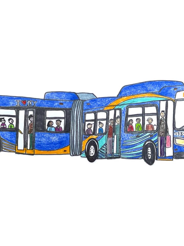 MTA Bus Print Medium 11" x 14" voor wholesale door Natchie