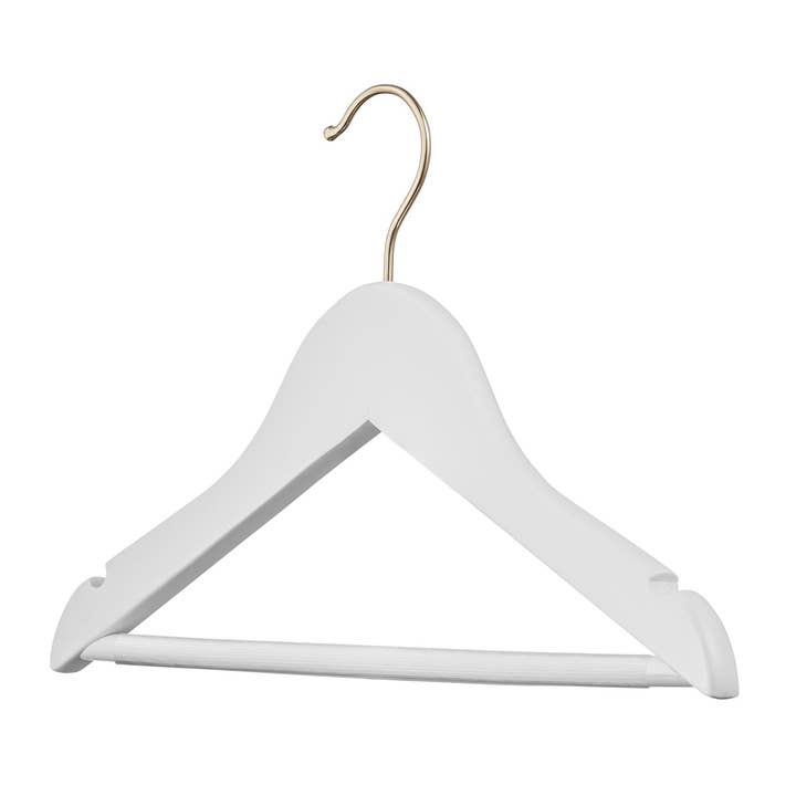 DEILSY - Wholesale Clothes hangers - Kids White Wooden Hangers Anti-Slip (4 Pcs Per Paper Sleeve)2