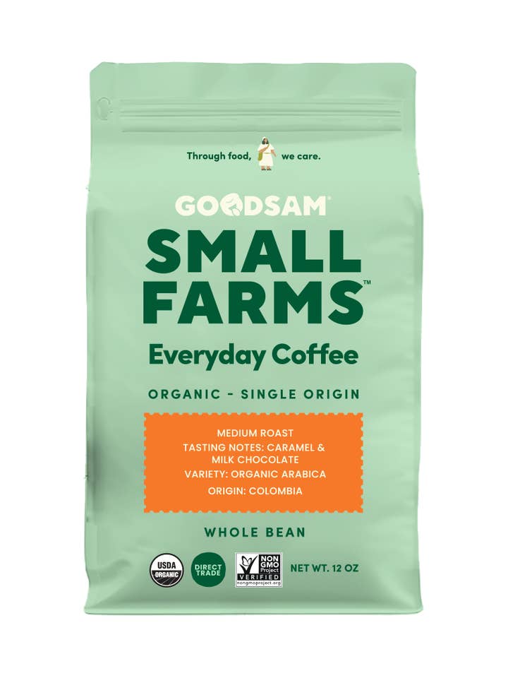 Whole Bean, Med Roast Everyday Coffee, 12oz for wholesale by GoodSAM Foods