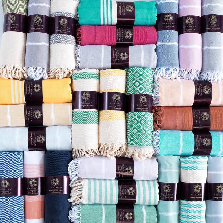 KAFTHAN - Wholesale Beach Towel - KAFTHAN Assorted Beach Towel, Pool Towels - Case of 10