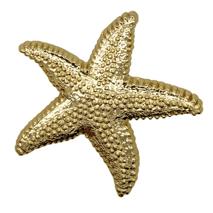 Spilla stella marina dorata per la vendita all'ingrosso da parte di Godert Amsterdam