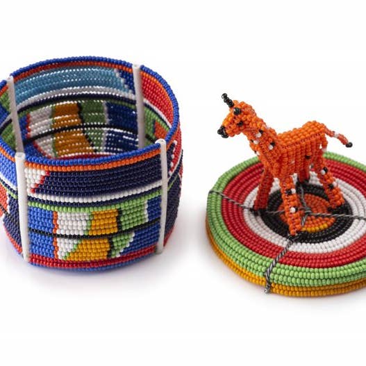 Homewares - Giraffe Animal Box for wholesale by BeadWORKS