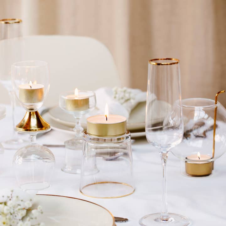 BOLSIUS - Wholesale Tea Light Candles - BOLSIUS Gold Cup Tealights - 8 Hour - 100 Pack2