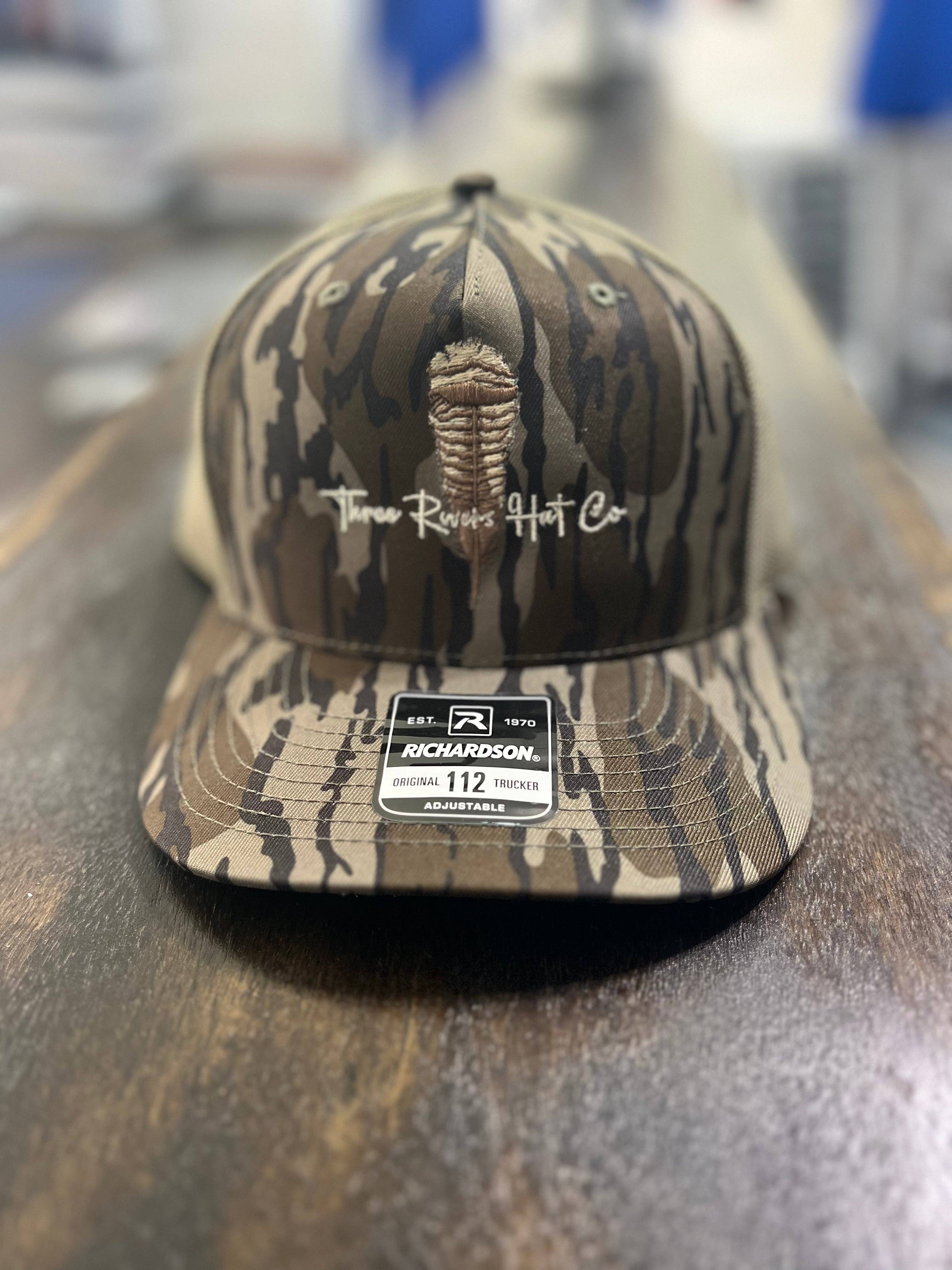 Three Rivers Hat Co. - Wholesale Trucker Hat - Unisex - Turkey Feather - Trucker Snapback - Richardson 1121