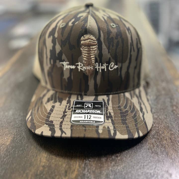 Three Rivers Hat Co. - Wholesale Trucker Hat - Unisex - Turkey Feather - Trucker Snapback - Richardson 1121