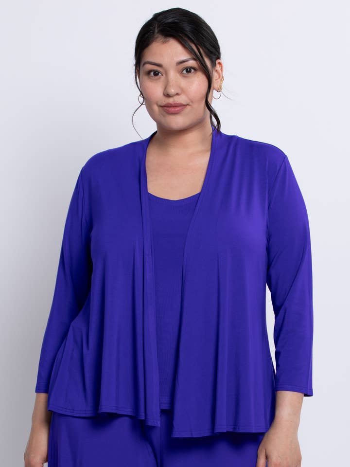 Blue Sky Clothing Co LLC - Wholesale Jacket - Women's - Kathy Jacket, Violet, Bamboo0