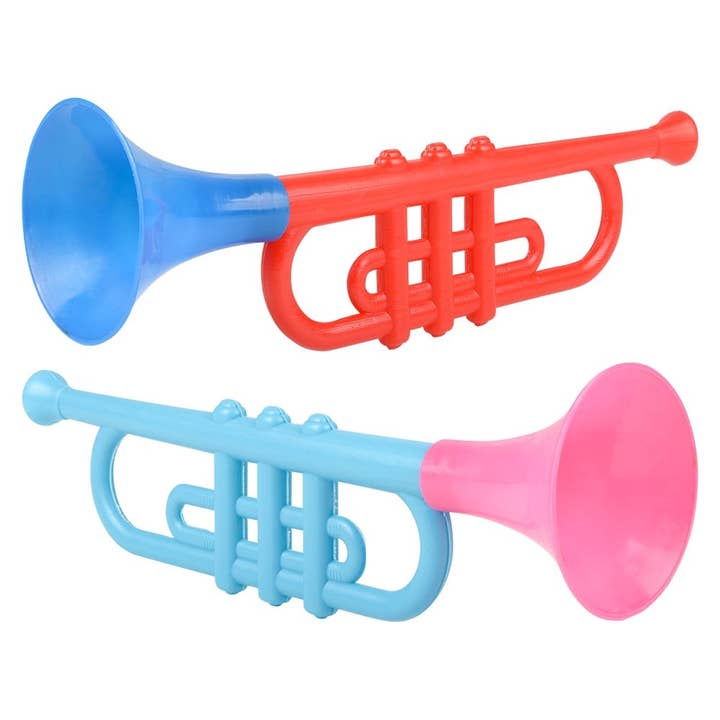 Giocattoli per bambini LLB PLASTIC TRUMPET da 13" per la vendita all'ingrosso da parte di La Luna Bella - Toys