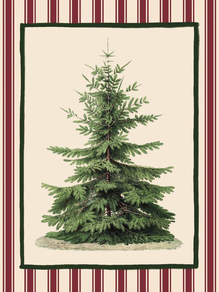 „Oh Tannenbaum“ Kunstdruck | Collagekunst, Vintage Weihnachten, Kein KI für den Großhandel von Amy Teawalt Studio