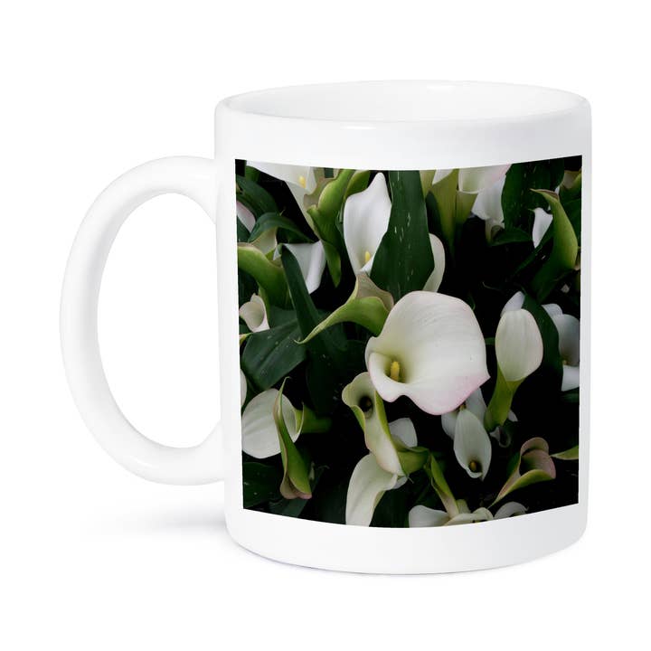 3dRose – wholesale Coffee mug – 3dRose, Calla Lilies, A cluster of lovely white Calla Lilies, Mug8