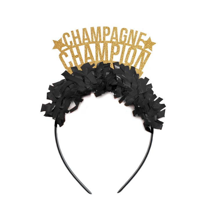 Festive Gal - Wholesale Feestmuts/hoed/kroon - Champagne Champion Nieuwjaarsfeest Hoofdband Crown Decor5
