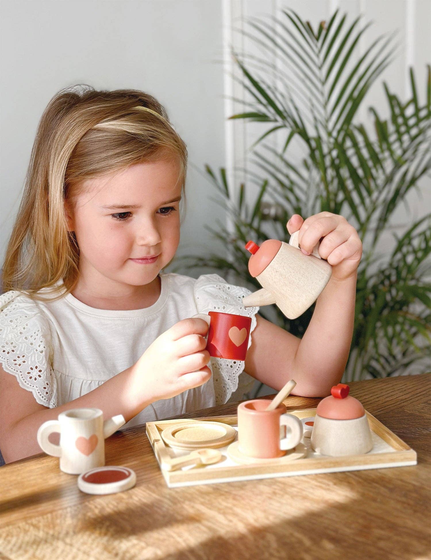 Mentari Toys - Vente Dînette – enfant - Ensemble de plateaux Tea Time5