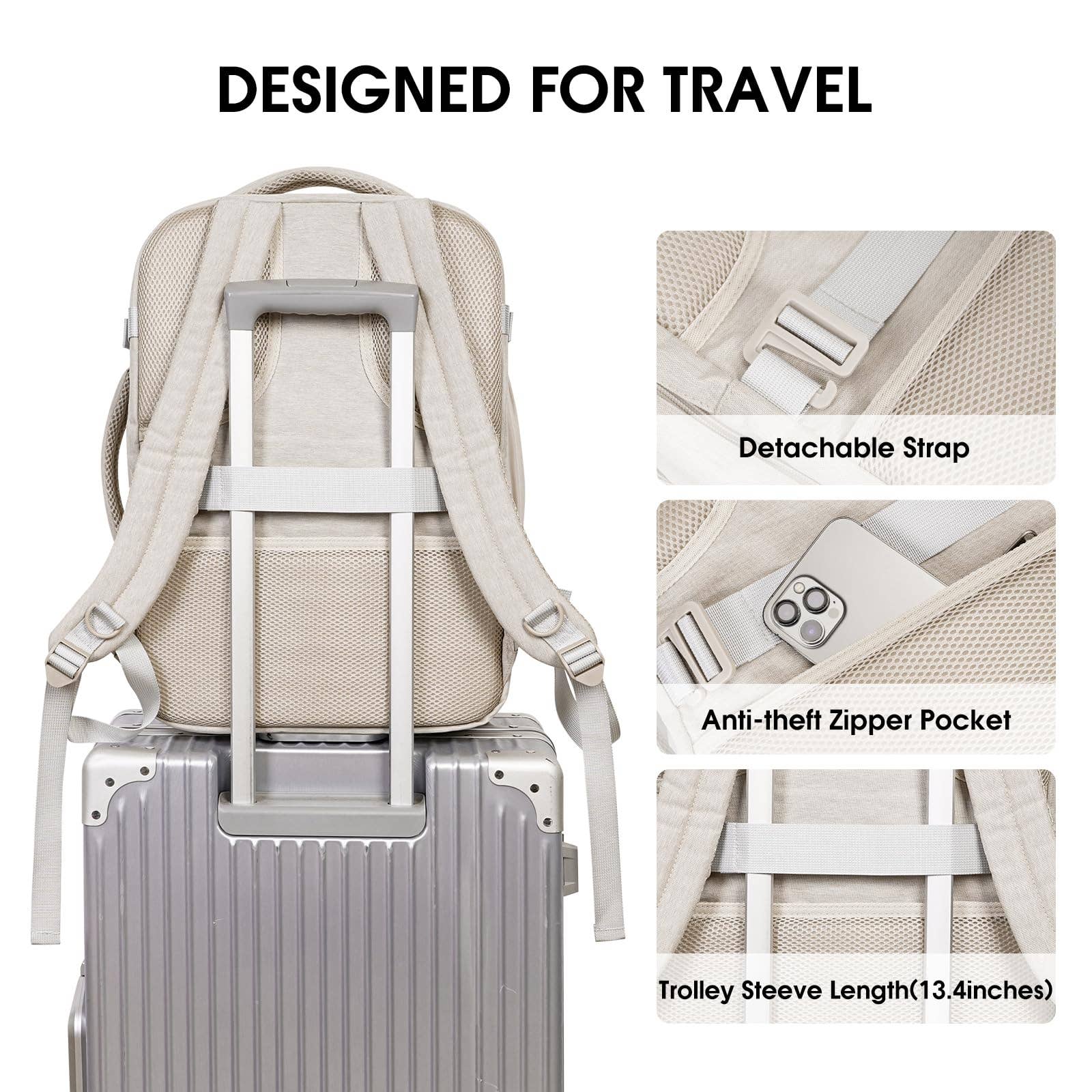 wandf - Wholesale Backpack - Unisex - Laptop Backpack 17 Inch with Wet Pocket For Spirit Airlines44