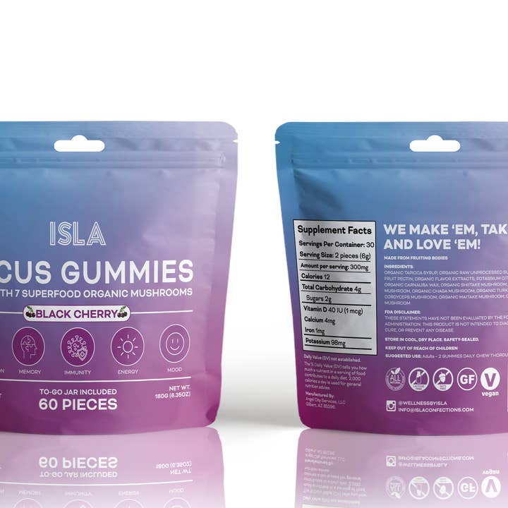Isla Wellness - Vente Supplément oral/vitamine - Gummies de concentration1