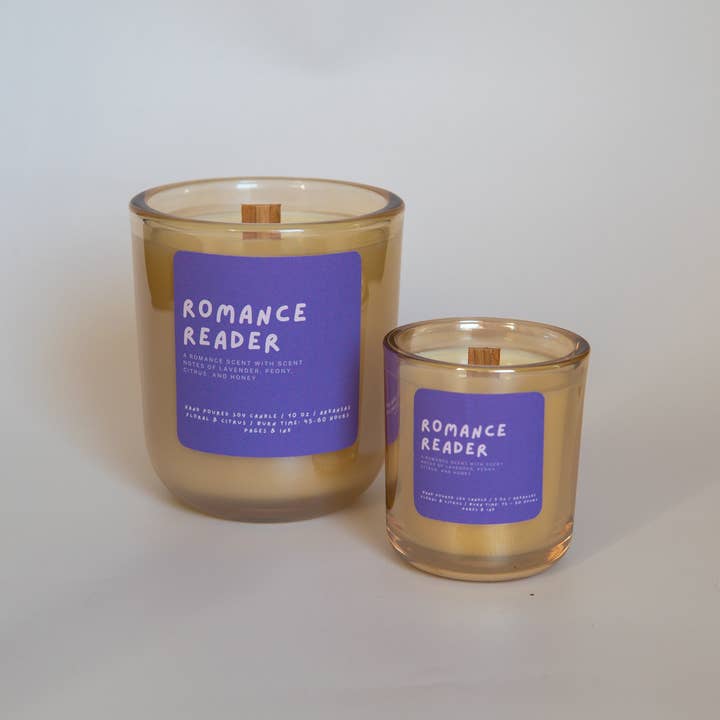 Pages and Ink - Wholesale Jar/Filled Candle - Romance Reader: Citrus & Floral Candle9