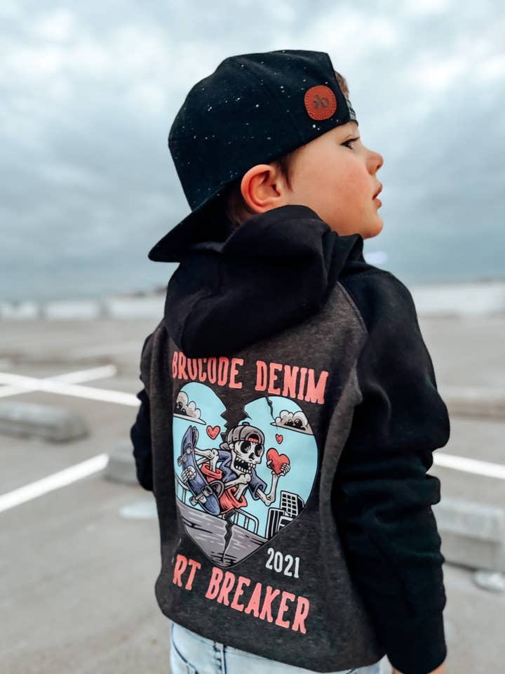 2toned Hoodie BCD heartbreaker for wholesale by BroCode Denim