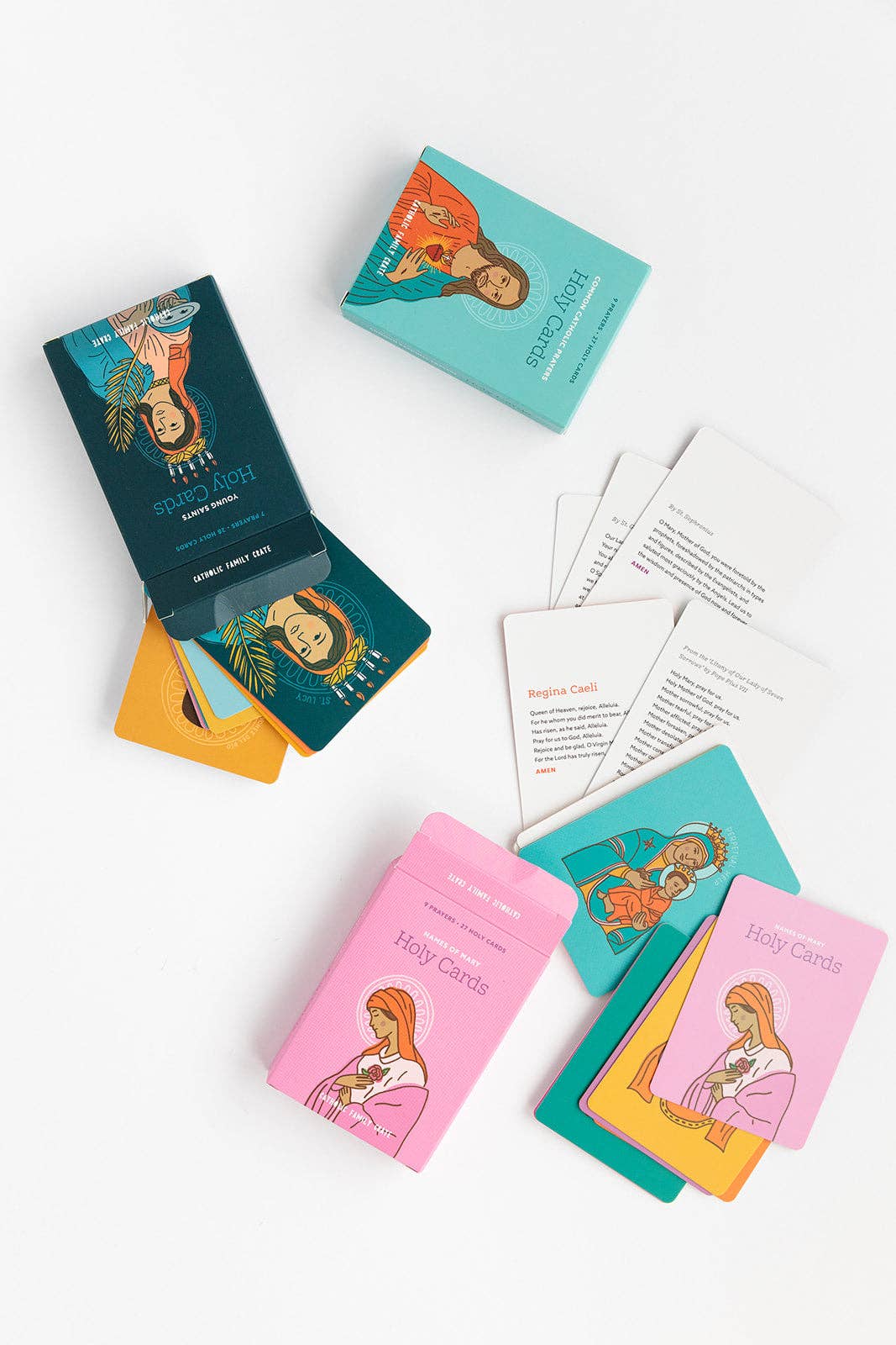 Catholic Family Crate® - Wholesale Religious Card - Young Saints Holy Cards Pack4