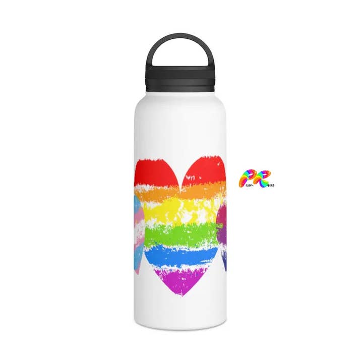 Pride roestvrijstalen waterfles, deksel met handvat voor wholesale door Prism Raves