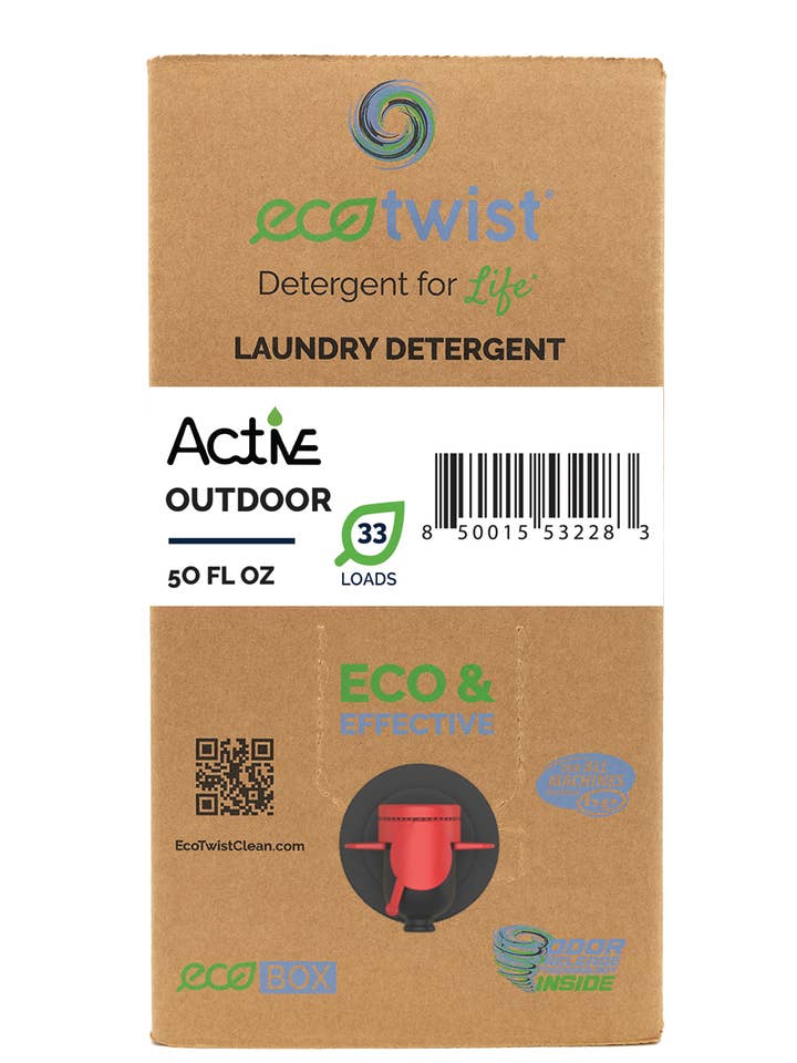 Active Laundry Detergent: Outdoor Zero Scent for wholesale by EcoTwist Clean, Inc