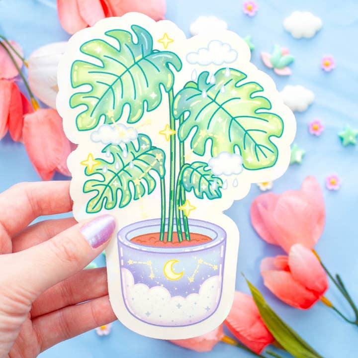 Unicorn Eclipse - Wholesale Suncatcher - Monstera Suncatcher Sticker2
