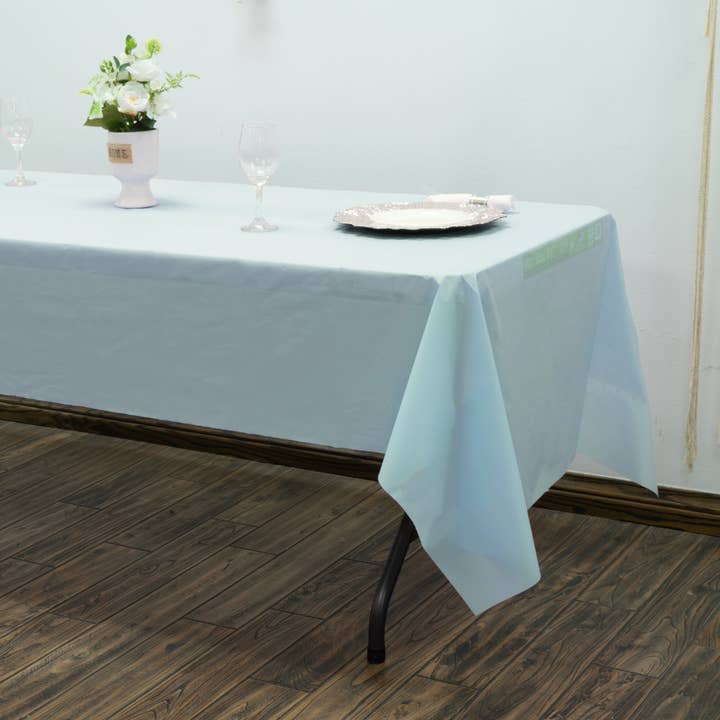 Plastic Table Cover Roll 40" x 100ft - Blue for wholesale on Faire5
