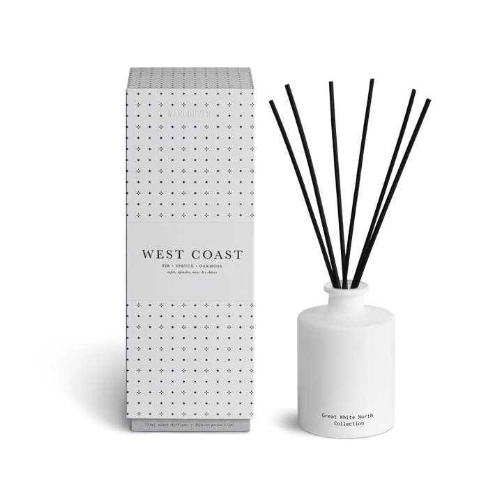 West Coast Reed Diffuser for engroshandel hos Vancouver Candle Co.