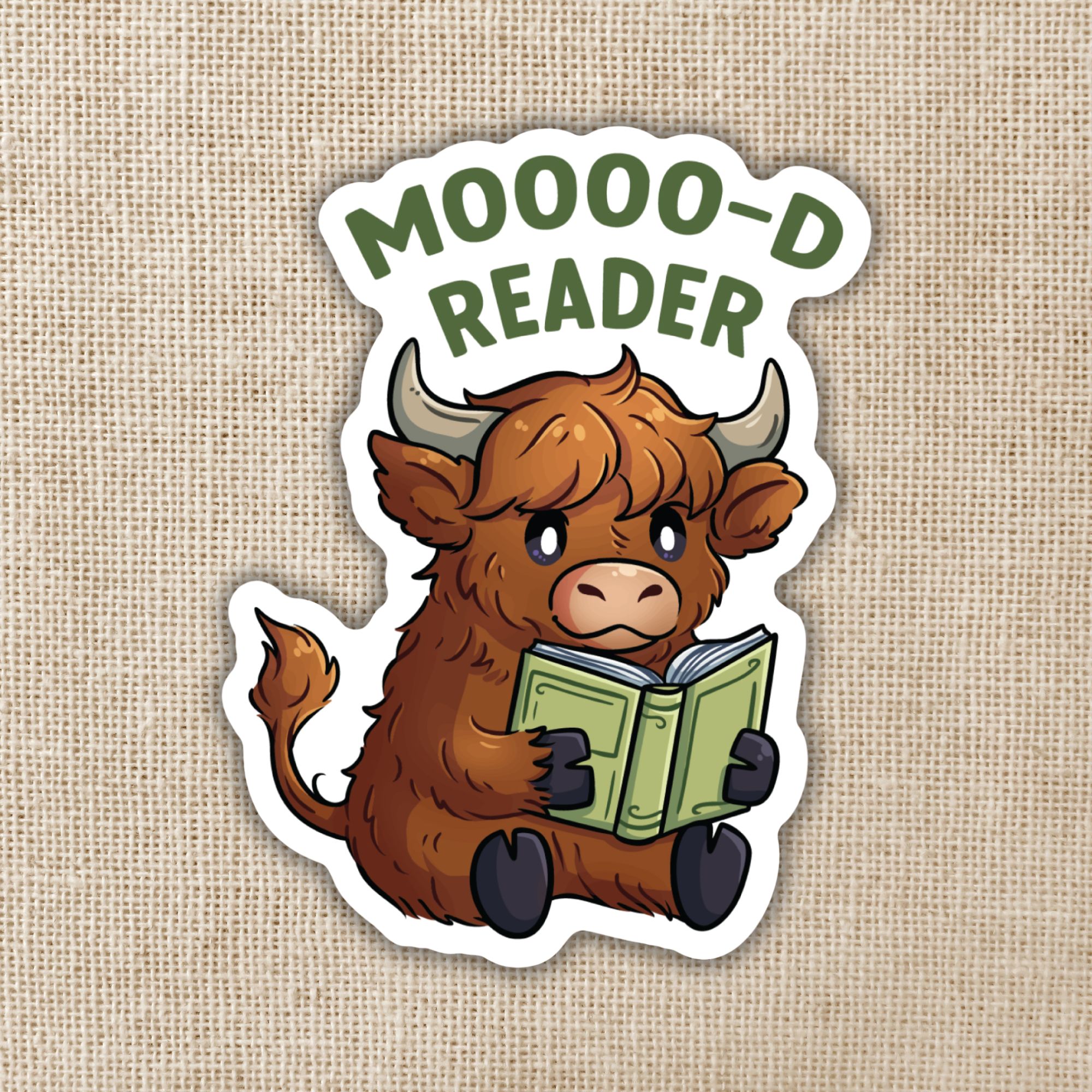Kingdom of Threads - Wholesale Sticker - Mooo-d Reader Sticker0