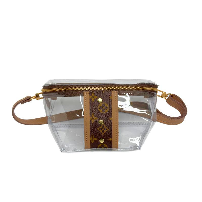 Beaudin - Wholesale Belt Bag - Women's - Britt VinylVoque Clear Belt Bag | Upcycled LV0