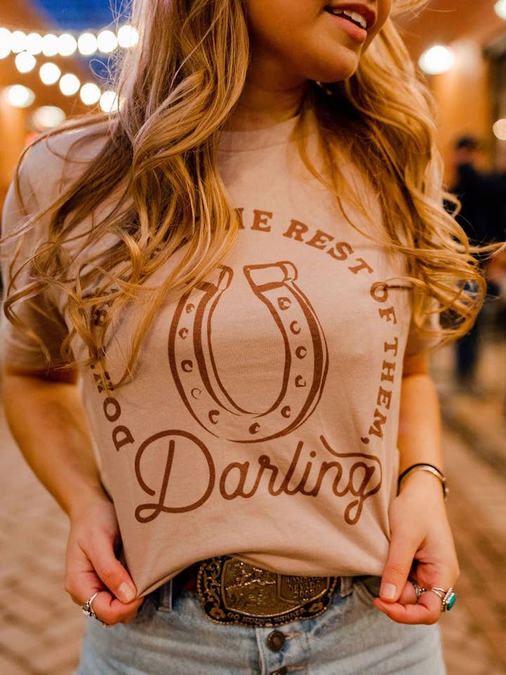 Khaki DO NOT BE LIKE THE REST OF THEM Darling Graphic Tee for wholesale by Lovesoft
