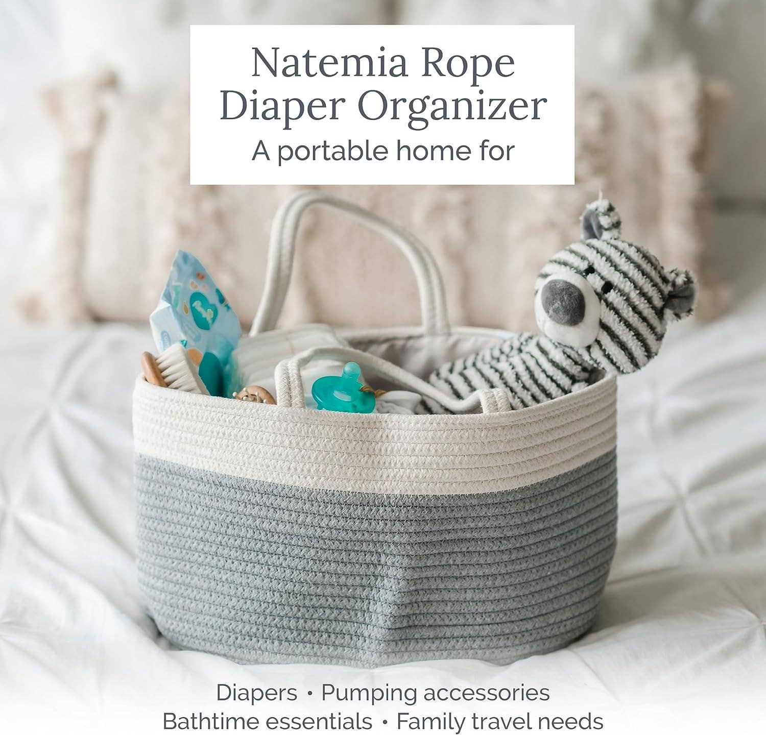 Natemia - Wholesale Diaper Caddy - Baby - Rope Diaper Caddy10