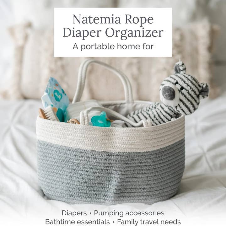 Natemia - Wholesale Diaper Caddy - Baby - Rope Diaper Caddy10
