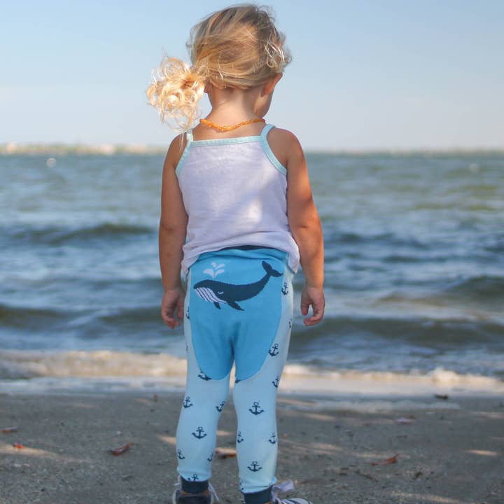 Leggings Whale pour bébés et tout-petits pour la vente par Doodle Pants