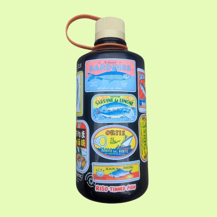 Christina Hu - Wholesale Sticker - Tinned Fish Riso Sticker Sheet | 5"x7"