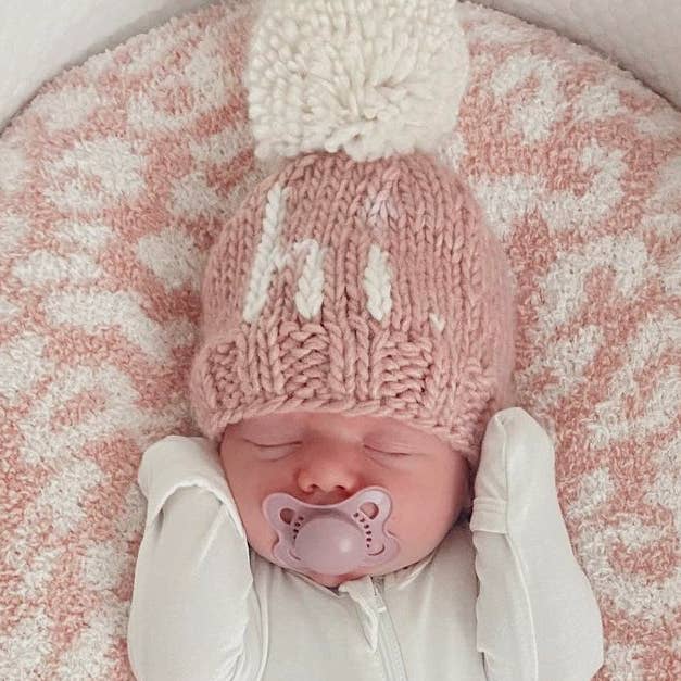 Huggalugs - Wholesale Beanie - Kids - hi. Rosy Hand Knit Beanie Hat Baby & Kids