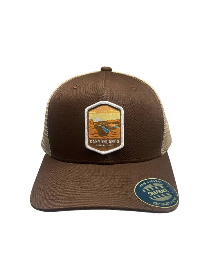 Canyonlands National Park Hat Mesh Back Snapback for wholesale by PNW Apparel
