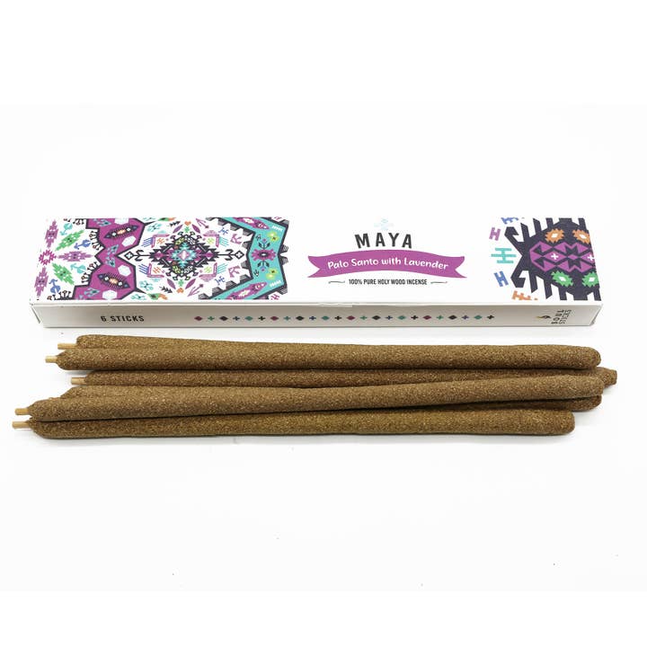 MAYA Palo Santo Incense with Lavender for Cleansing for wholesale by Designs by Deekay Inc.