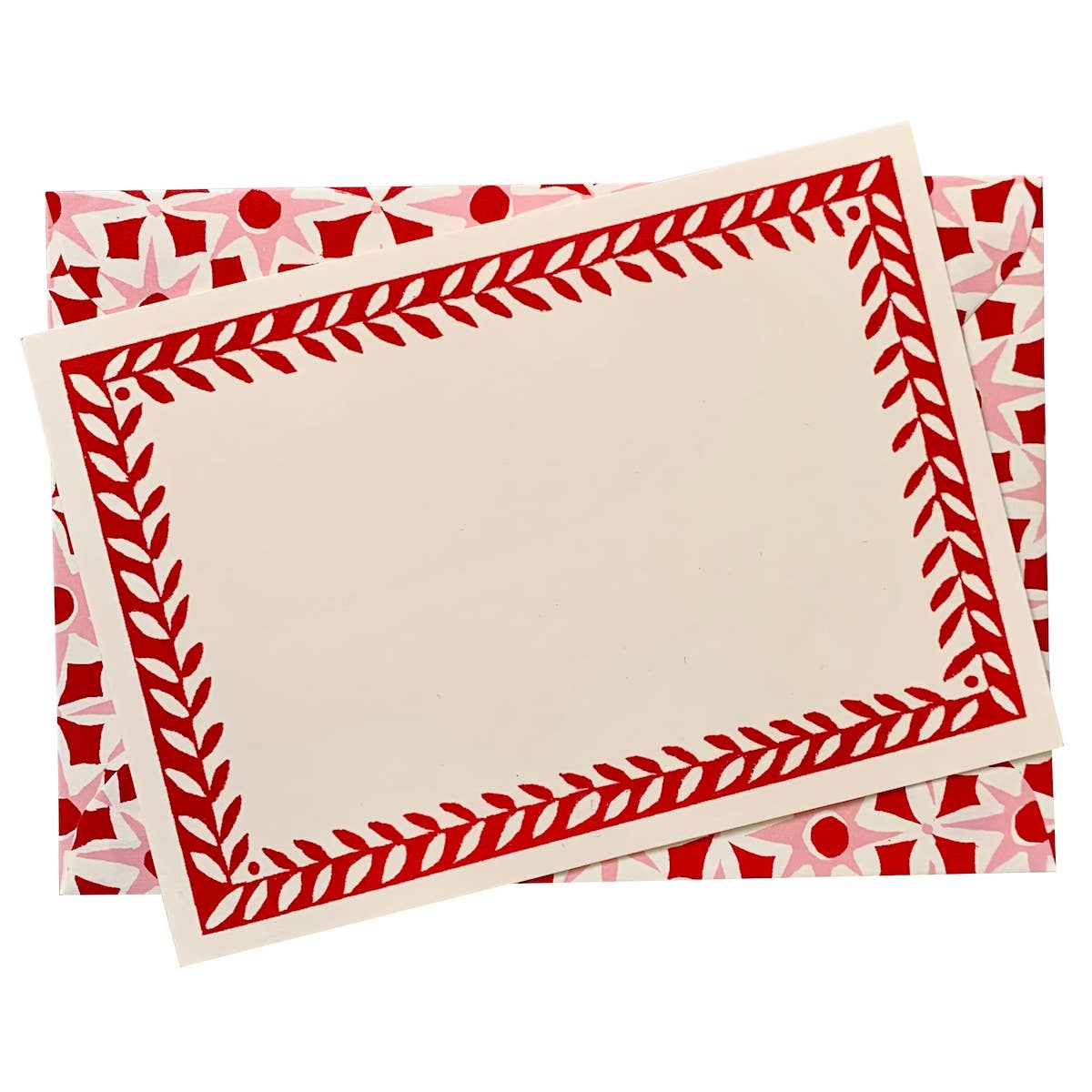 Cambridge Imprint - Wholesale Envelopes - Packet of Ten Patterned Envelopes Alhambra red/pink4