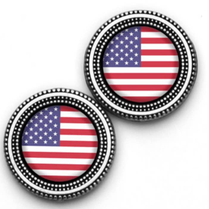Stars & Stripes Image Magnet Button Pin Set for wholesale by MagneButton